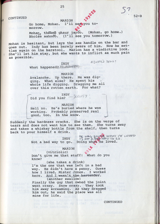Illustration for article titled Read Harrison Ford's original script notes from Raiders of the Lost Ark